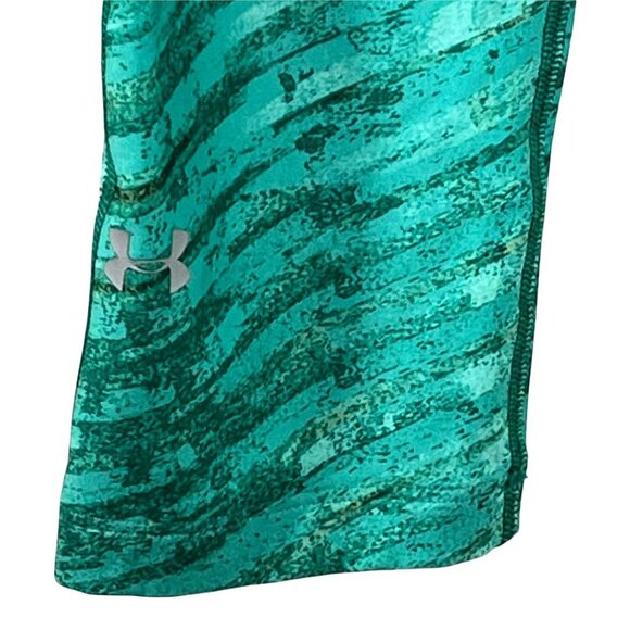 Under Armour HeatGear Compression Capri Leggings Teal Size Small - Picture 4 of 9